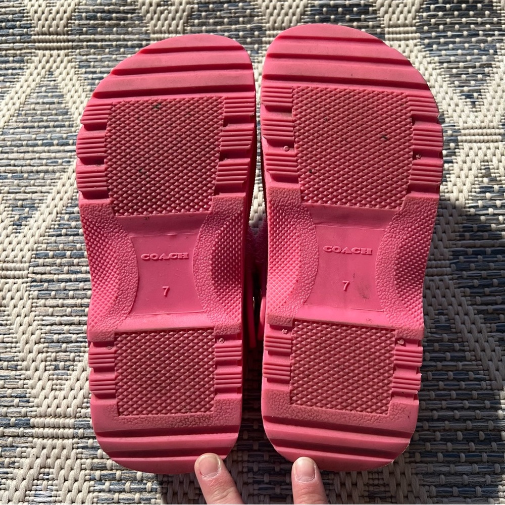 COACH petunia pink Lola Clogs. Size 7 - Picture 9 of 9
